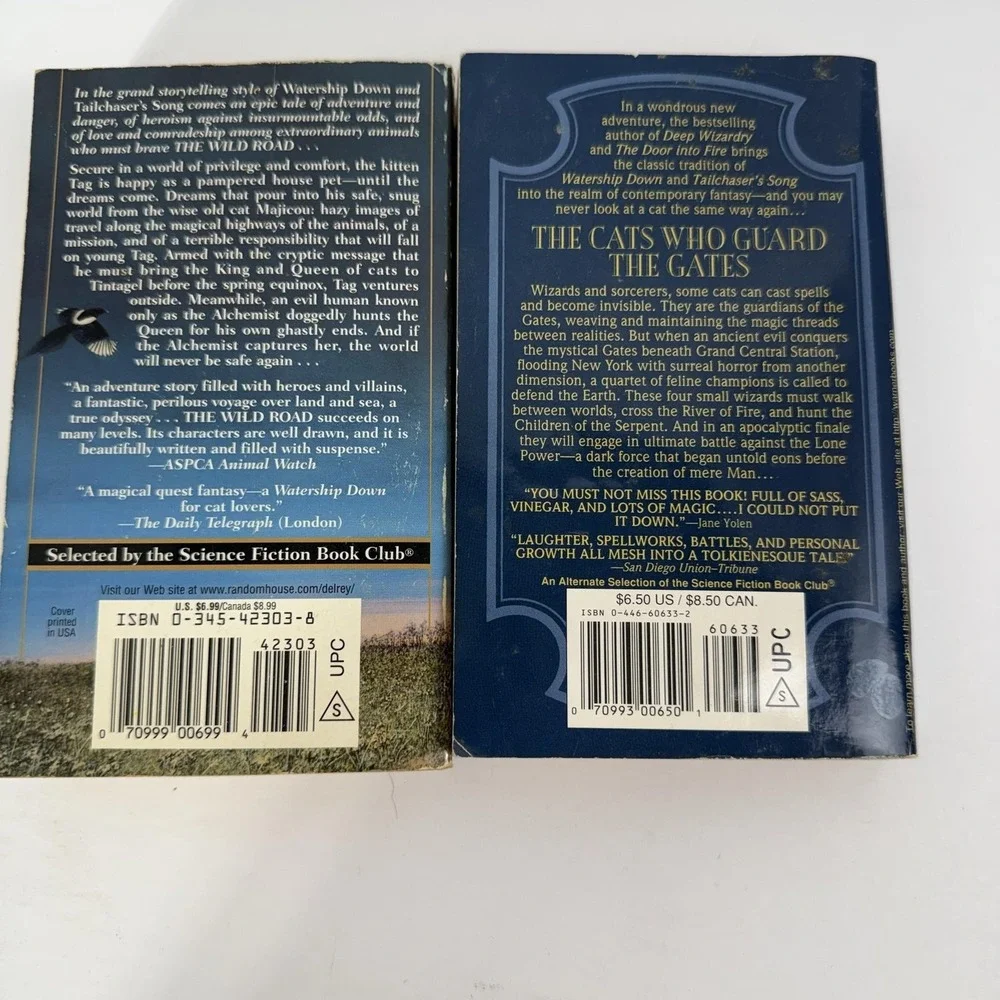 Book Of Night With Moon & The Wild Road Cat Science Fiction Diane Duane; Gabriel